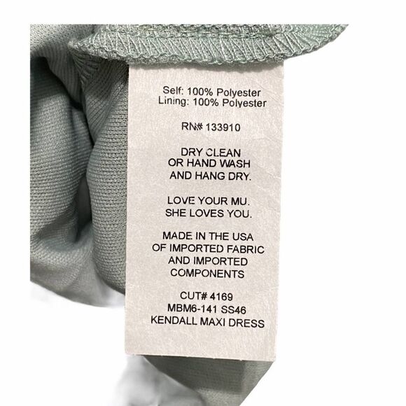 Show Me Your Mumu Kendall Maxi Dress‎ Sage Medium - Picture 12 of 16